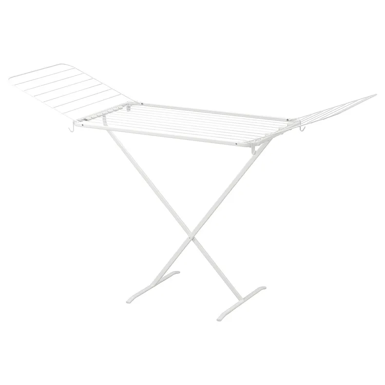 IKEA MULIG МУЛІГ, сушарка для білизни, приміщен/вулиц, білий 502.287.55 фото №1