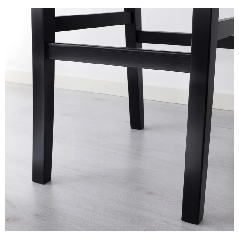 IKEA INGOLF ІНГОЛЬФ, барний стілець зі спинкою, коричневий і чорний, 74 см 902.485.15 фото №7