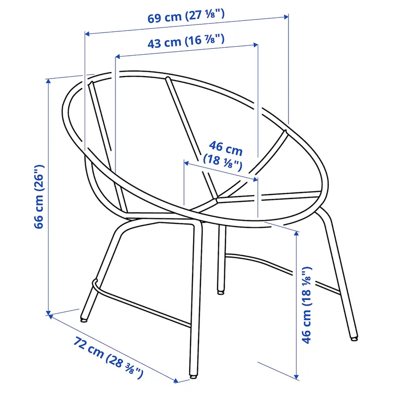 IKEA ORRESLÄTT ОРРЕСЛЕТТ, крісло 305.550.98 фото №8