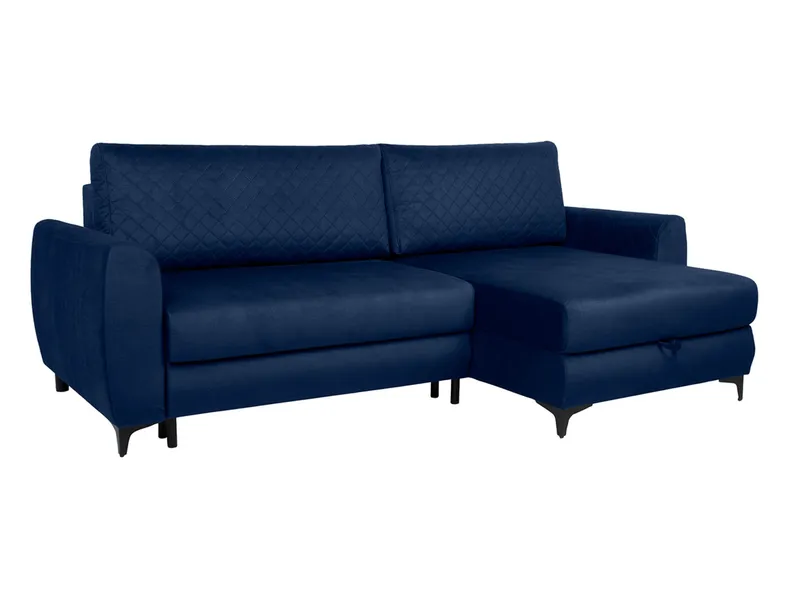 BRW Двосторонній кутовий диван Nelia з ящиками для зберігання велюровий синій, Fancykaro 79 Blue/Fancy 79 Blue NA-NELIA-LX_2DL.URCBK-G3_BA4457 фото №2