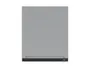 BRW Верхний кухонный шкаф Iris 60 см с вытяжкой слева ferro, гренола серый/ферро FB_GOO_60/68_L_FL_BRW-SZG/FER/CA фото