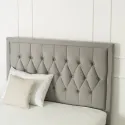 Кровать двуспальная бархатная MEBEL ELITE EVAN Velvet, 140x200 см, серый фото thumb №5