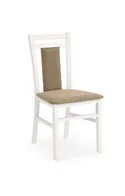 Кухонний стілець HALMAR HUBERT8 білий/бежевий фото thumb №2