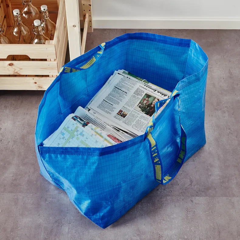 IKEA FRAKTA ФРАКТА, сумка, большая, синий, 55x37x35 см / 71 л 172.283.40 фото №5