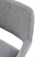 Крісло комп'ютерне офісне обертове HALMAR MOREL, сірий, тканина фото thumb №4