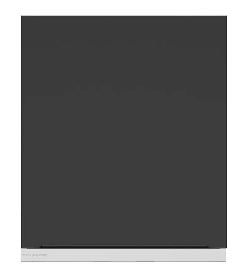 BRW Верхний кухонный шкаф Sole L6 60 см с вытяжкой правый черный матовый, черный/черный матовый FM_GOO_60/68_P_FL_BRW-CA/CAM/IX фото №1