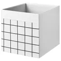 IKEA DRÖNA ДРЕНА, коробка, білий/сітка, 33x38x33 см 305.778.06 фото thumb №1