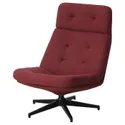IKEA HAVBERG ХАВБЕРГ, крісло обертове, ЛЕЙДЕ червоно-коричневий 205.148.95 фото thumb №1