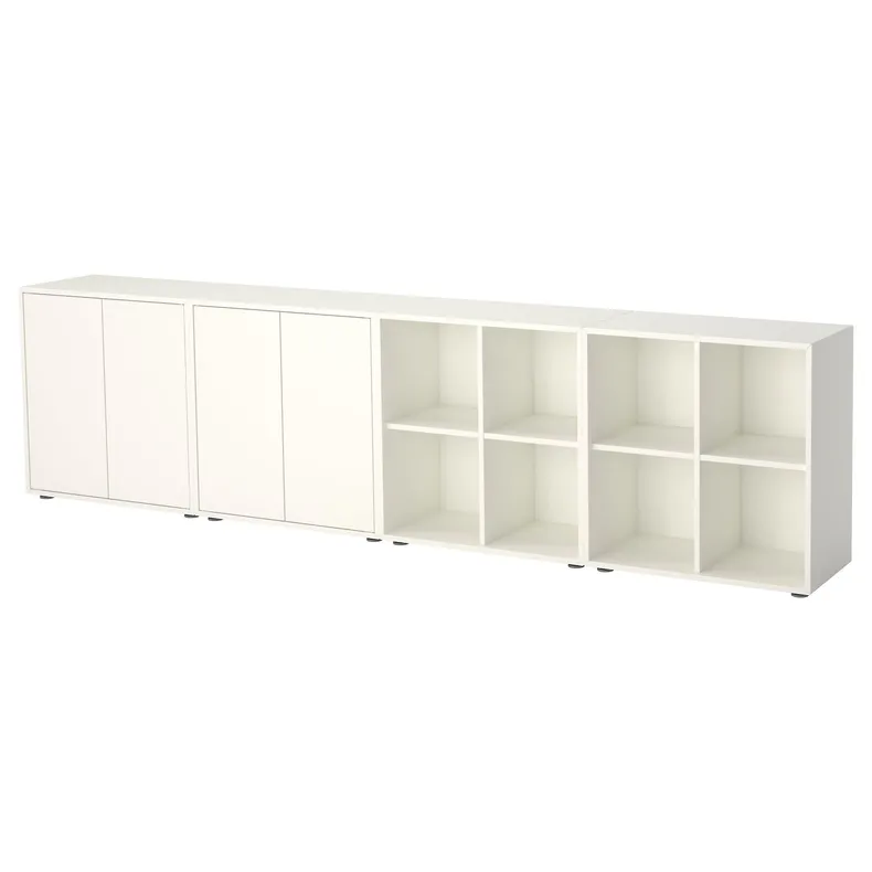 IKEA EKET ЭКЕТ, комбинация шкафов с ножками, белый, 280x35x72 см 892.210.55 фото №1