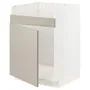 IKEA METOD МЕТОД, напольный шкаф для мойки ХАВСЕН, белый / Стенсунд бежевый, 60x60 см 394.648.00 фото