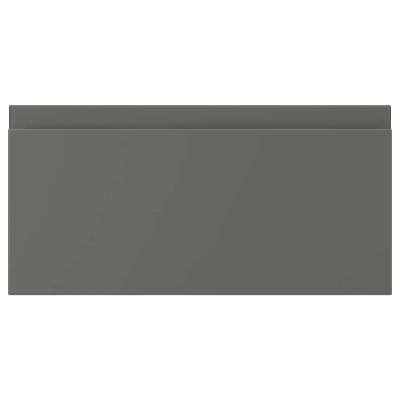 IKEA VOXTORP ВОКСТОРП, фронтальная панель ящика, тёмно-серый, 40x20 см 704.541.01 фото №1