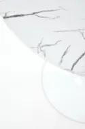 Стіл обідній HALMAR DENVER 80x80 стільниця - білий мармур, ніжка - білий фото thumb №6