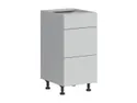 BRW Кухонный базовый шкаф Top Line 40 см с ящиками светло-серый матовый, греноловый серый/светло-серый матовый TV_D3S_40/82_2SMB/SMB-SZG/BRW0014 фото thumb №2