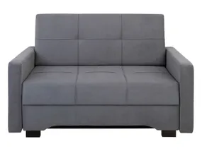 BRW Двомісний диван-ліжко BRW BADO з ящиком для зберігання, велюровий сірий SO-BADO-2FBK-G2_BBA408 фото