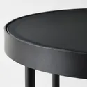 IKEA FRÖTORP ФРЁТОРП, придиванный столик, антрацит, имитирующий мрамор / черное стекло, 48 см 104.922.76 фото thumb №5