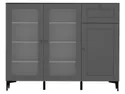 BRW Комод Modeo 150 см шкаф с 3 дверцами и выдвижным ящиком графит KOM/150/100/40_7B-GF/GF фото thumb №2