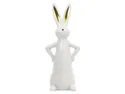 BRW Декоративная фигурка BRW Кролик, 25 см, керамика. бело-золотой 092483 фото thumb №1