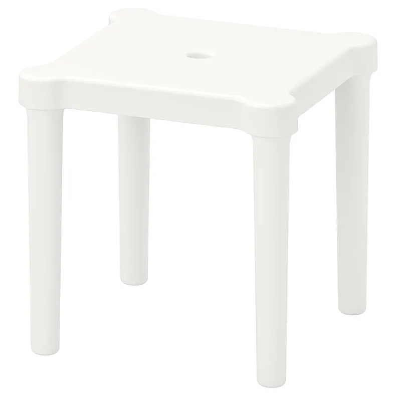 IKEA UTTER УТТЕР, табурет детский, внутренний / наружный / белый 503.577.85 фото №1