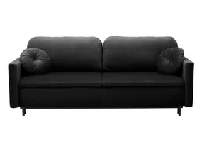 BRW Тримісний диван-ліжко BRW SOPHIA з ящиком для зберігання велюр чорний SO3-SOPHIA-LX_3DL-G1_BA4203 фото