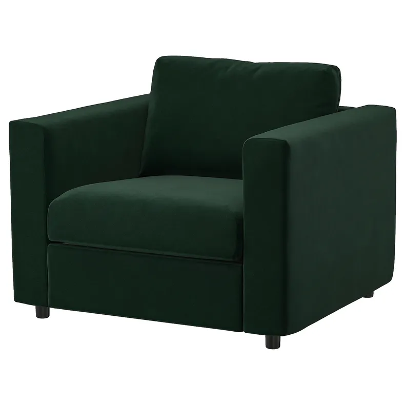 IKEA VIMLE ВИМЛЕ, кресло, Джупарп темно-зеленый 994.771.40 фото №1