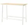 IKEA MITTZON МІТТЗОН, стіл для конференцій, береза okl / біла, 140x68x105 см 595.330.58 фото