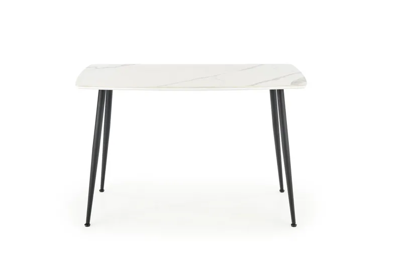 Кухонный стол HALMAR MARCO 120x70 см белый мрамор/черный фото №11