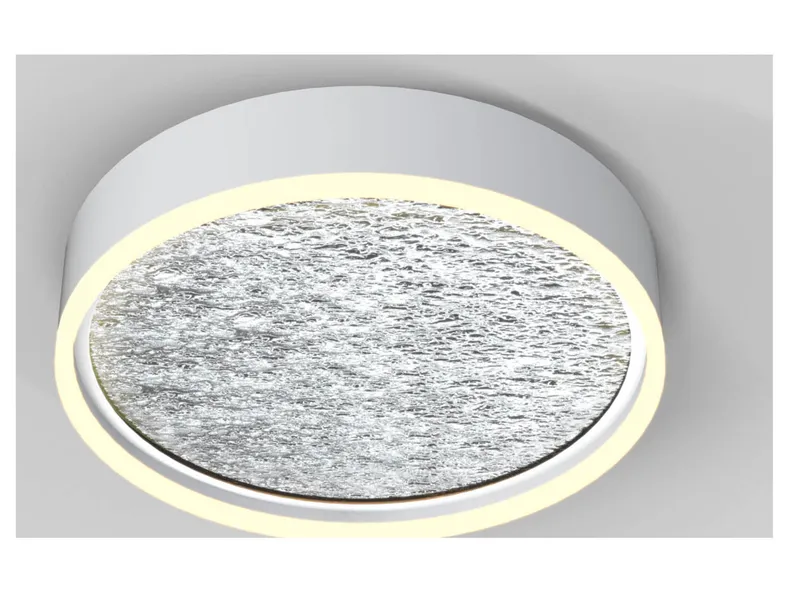 BRW Стельовий світлодіодний металевий світильник Бордо сріблястий 091079 фото №2