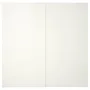 IKEA HASVIK ХАСВІК, розсувні дверцята, 2 шт., глянцевий білий, 200x236 см 905.215.57 фото