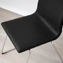 IKEA LILLÅNÄS ЛІЛЛОНЕС, стілець, хромований/БОМСТАД чорний 705.347.54 фото thumb №5