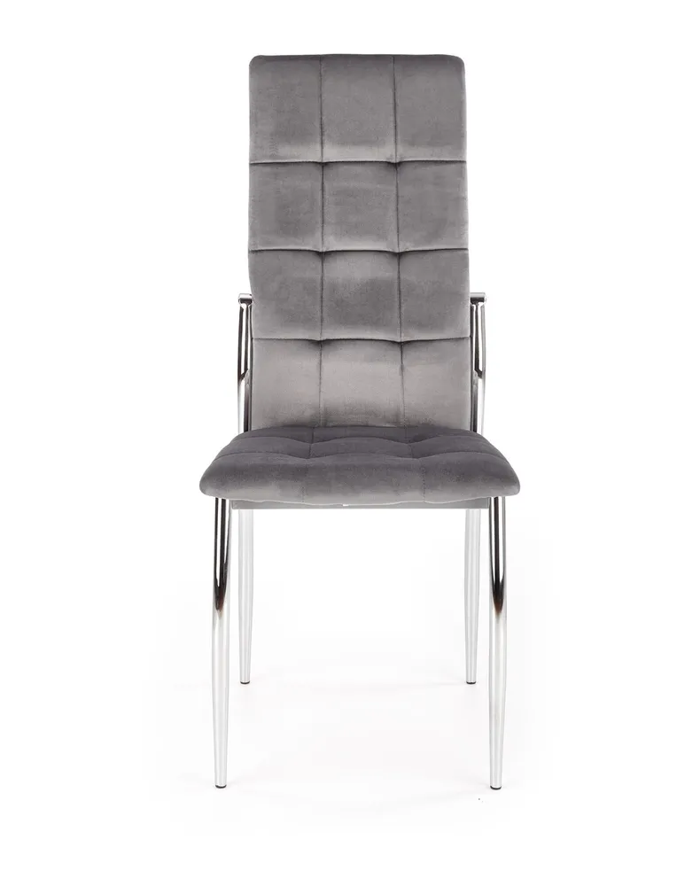 Кухонний стілець HALMAR K416 сірий оксамит фото №5