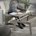 IKEA LJUNGSBRO ЛЙУНГСБРУ, журнальний столик, регульований бежевий, 104x70 см 005.610.34 фото thumb №5