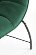 Крісло м'яке HALMAR BELTON темно-зелений (1шт=1шт) фото thumb №4