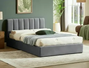Ліжко односпальне SIGNAL Montreal 120x200 см, сірий фото