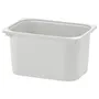 IKEA TROFAST ТРУФАСТ, коробка для зберігання, сірий, 42x30x23 см 004.640.28 фото