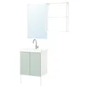 IKEA ENHET ЕНХЕТ, ванна, білий/блідо-сіро-зелений, 64x43x87 см 795.470.64 фото thumb №1