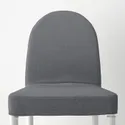 IKEA DANDERYD ДАНДЕРЮД, стілець, білий / ВІССЛЕ сірий 405.208.62 фото thumb №8