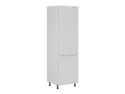 Шафа кухонна для вбудованого холодильника BRW Sole 60 см права світло-сірий глянець, альпійський білий/світло-сірий глянець FH_DL_60/207_P/P-BAL/XRAL7047 фото thumb №2