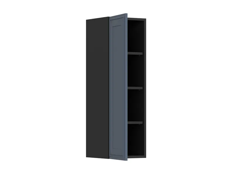 BRW Верхний кухонный шкаф Верди 30 см левый мистик матовый, черный/матовый FL_G_30/95_L-CA/MIM фото №3