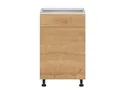BRW Базовый шкаф для кухни Sole 50 см правый с ящиком soft-close дуб арлингтон, альпийский белый/арлингтонский дуб FH_D1S_50/82_P/STB-BAL/DAANO фото thumb №1
