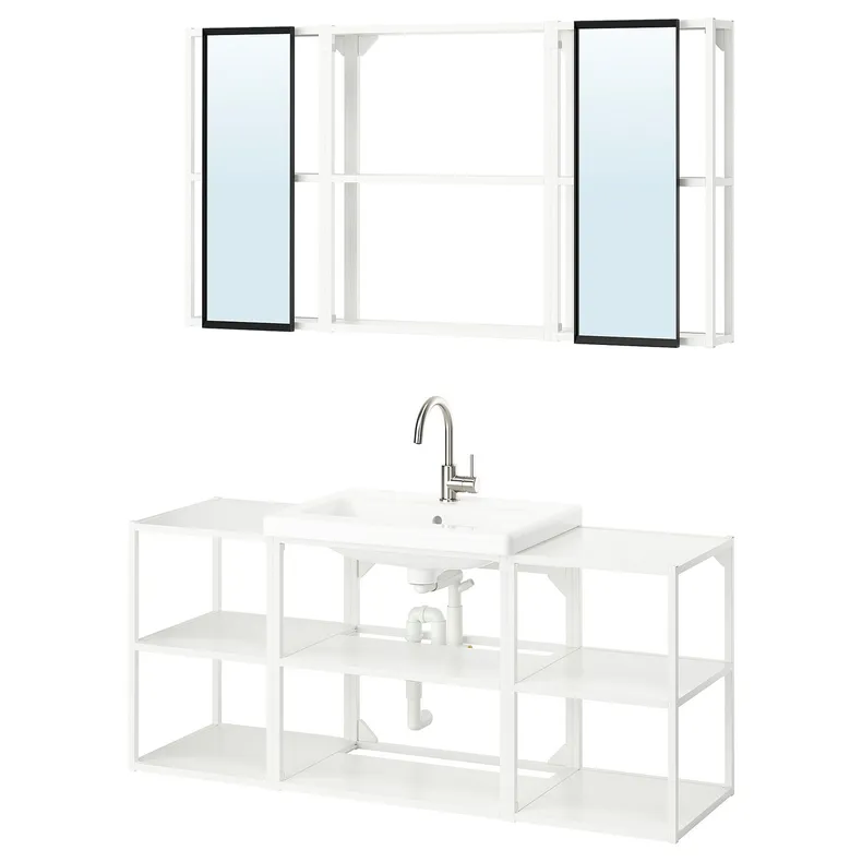 IKEA ENHET ЭНХЕТ, ванная, белый, 140x43x65 см 295.473.11 фото №1