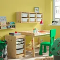 IKEA TROFAST, книжный шкаф с корзиной/лотком, Светлая сосна, окрашенная в белый/белый цвет, 32x44x52 см 695.733.03 фото thumb №2