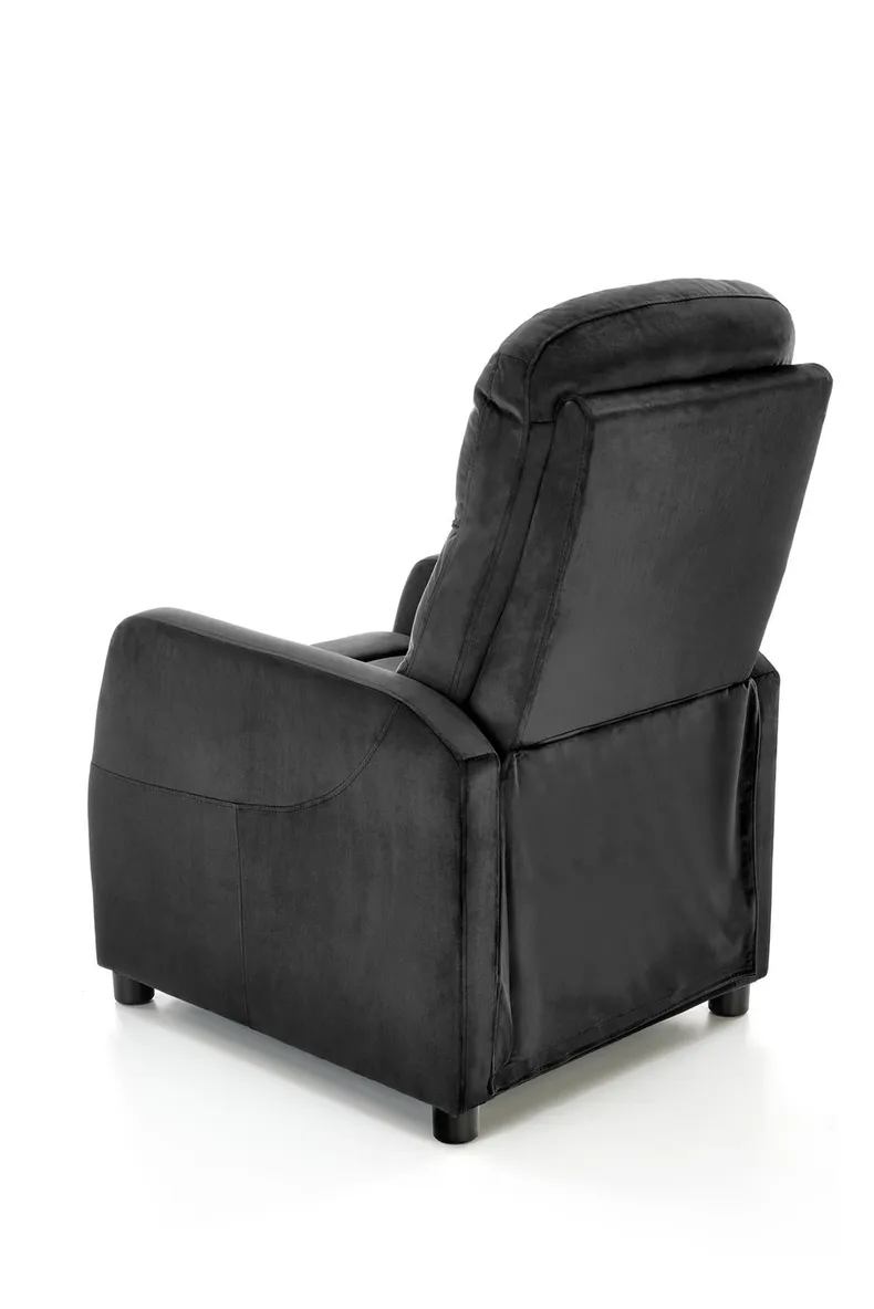 Кресло реклайнер мягкое раскладное HALMAR FELIPE 2, черный фото №6