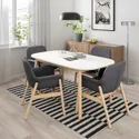 IKEA VEDBO ВЕДБУ / VEDBO ВЕДБУ, стіл+4 стільці, білий/береза, 160x95 см 093.068.93 фото thumb №2