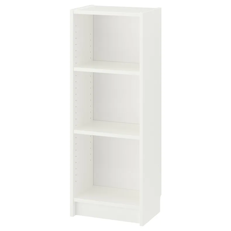 IKEA BILLY БИЛЛИ, стеллаж, белый, 40x28x106 см 802.638.32 фото №1