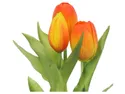BRW Тюльпаны в гроздьях 20 см 3 шт прорезиненные оранжевые 090936 фото thumb №2