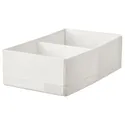 IKEA STUK СТУК, коробка з відділеннями, білий, 20x34x10 см 604.744.25 фото thumb №1