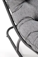 М'яке крісло-гойдалка HALMAR GATTO, сірий фото thumb №7