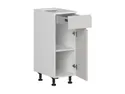 BRW Правосторонний кухонный шкаф Sole 30 см с ящиками soft-close светло-серый глянец, альпийский белый/светло-серый глянец FH_D1S_30/82_P/STB-BAL/XRAL7047 фото thumb №3
