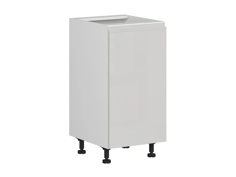 BRW Базовый шкаф для кухни Sole 40 см правый светло-серый глянец, альпийский белый/светло-серый глянец FH_D_40/82_P-BAL/XRAL7047 фото №2