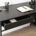 Письмовий стіл MEBEL ELITE ALLY, 123 см, Чорний фото thumb №4